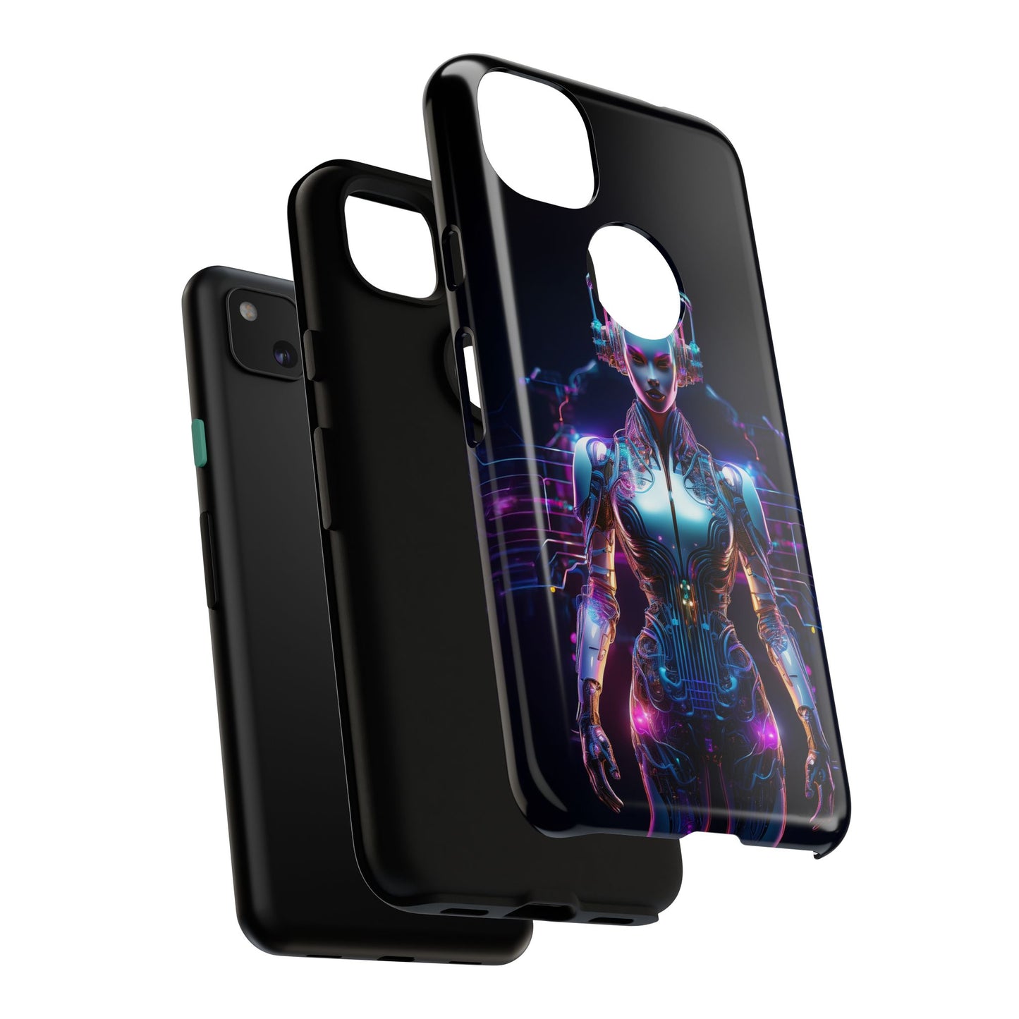 Futuristic Human Android Hybrid Cell Phone Case 001