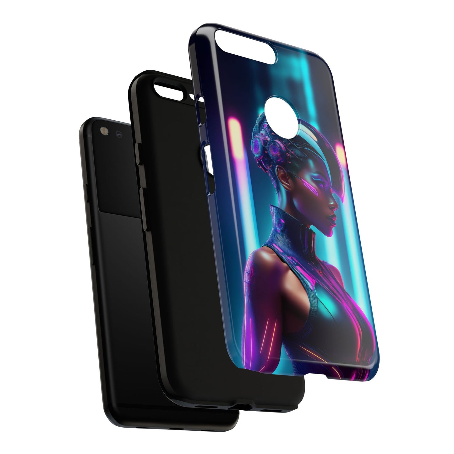 Futuristic Cyberpunk Female Cell Phone Case 021