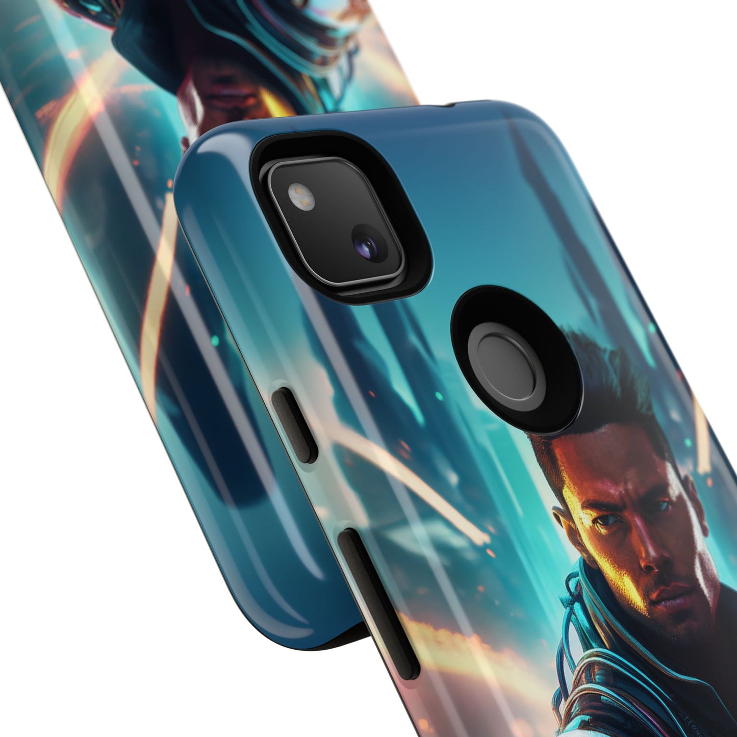 Futuristic Cyberpunk Male Cell Phone Case 015