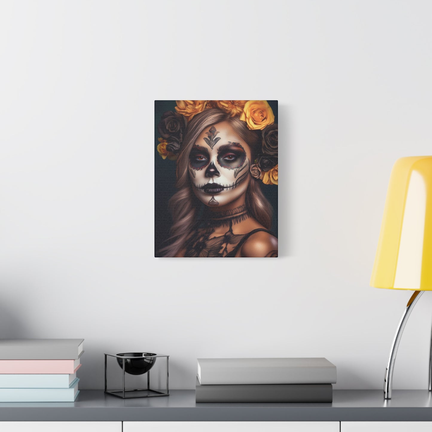 Dia de los Muertos Canvas Art | Day of the Dead - Stretched Matte Wall Decor 004