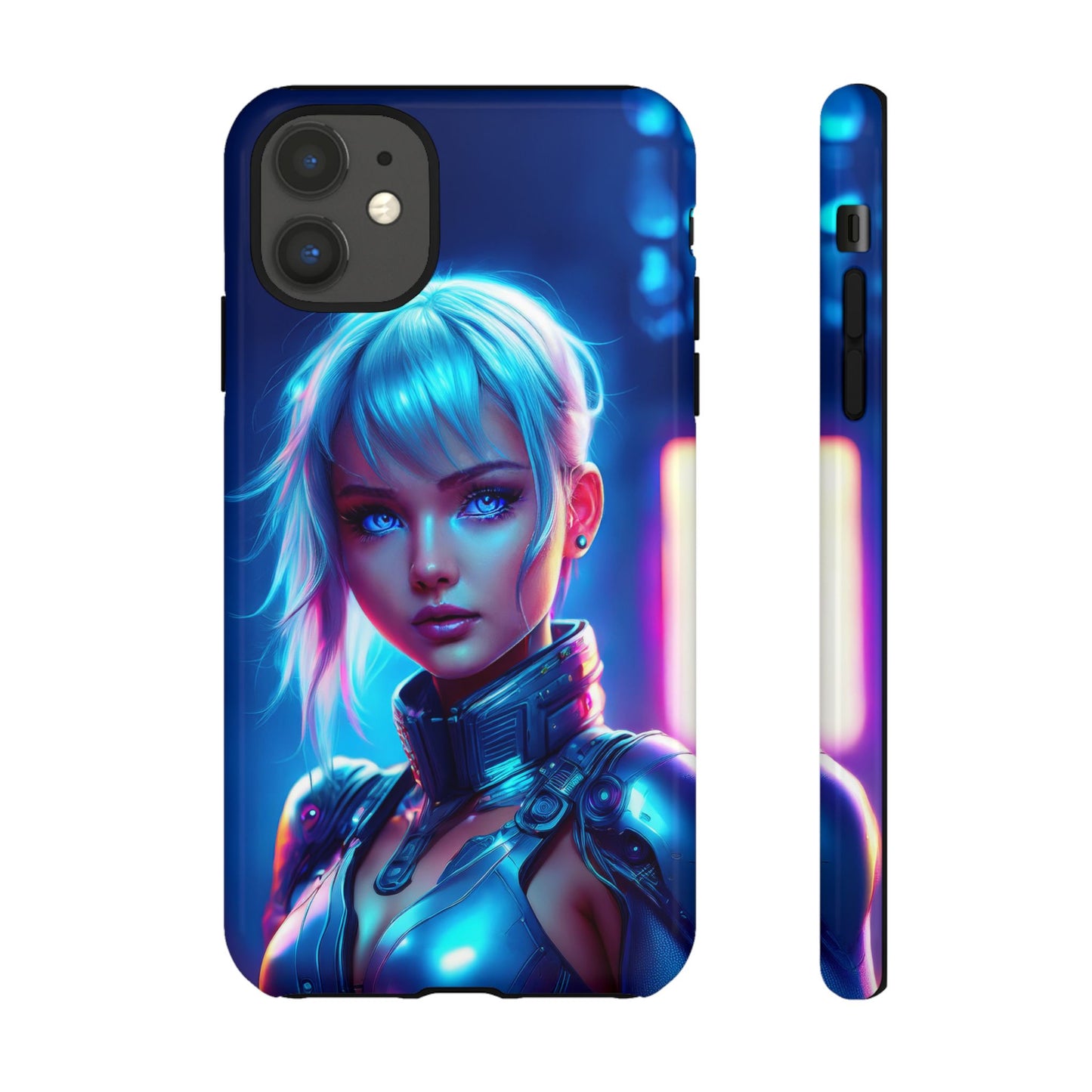 Futuristic Cyberpunk Female Cell Phone Case 013