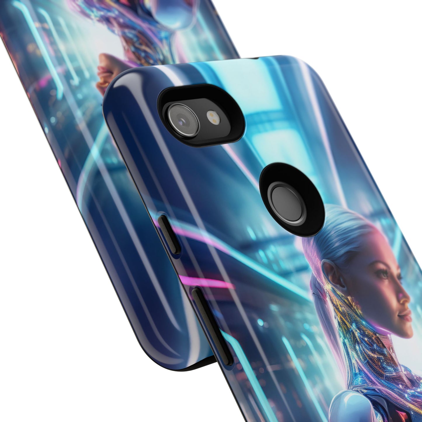 Futuristic Human Android Hybrid Cell Phone Case 015