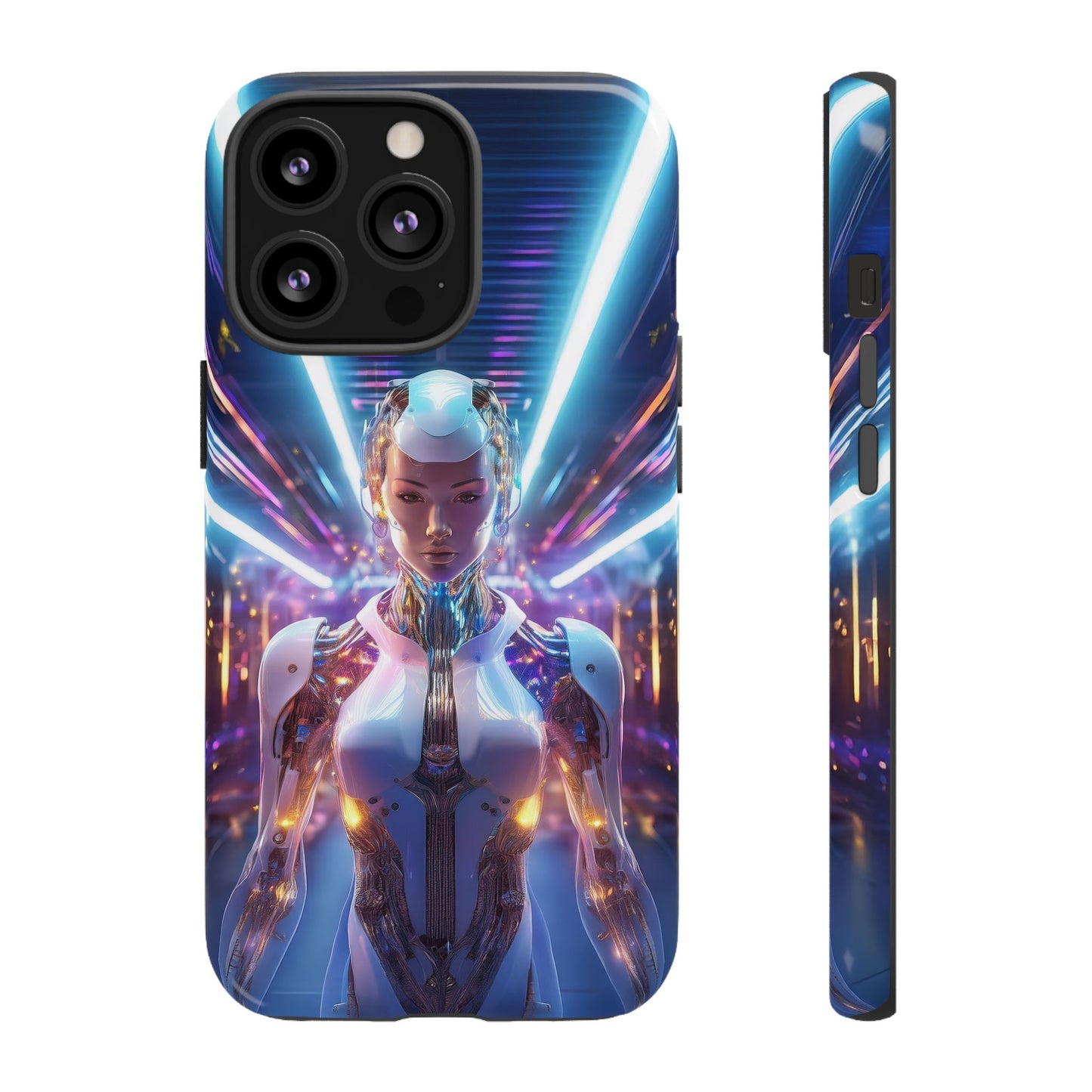 Futuristic Human Android Hybrid Cell Phone Case 007