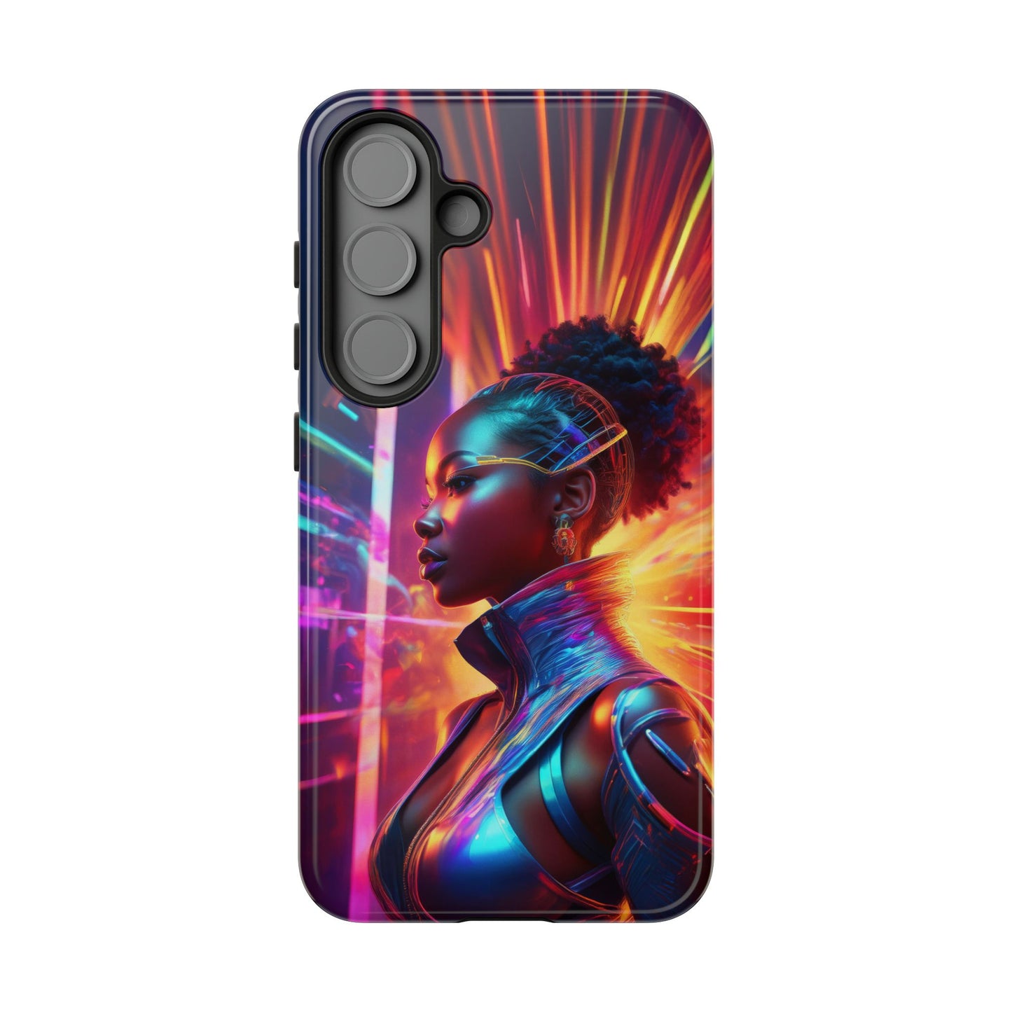 Futuristic Cyberpunk Female Cell Phone Case 001