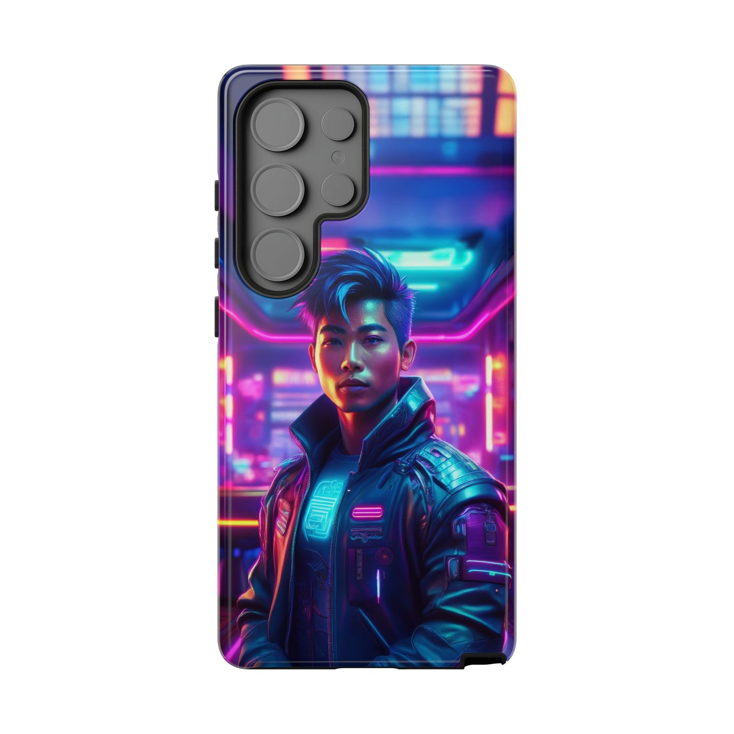 Futuristic Cyberpunk Male Cell Phone Case 012