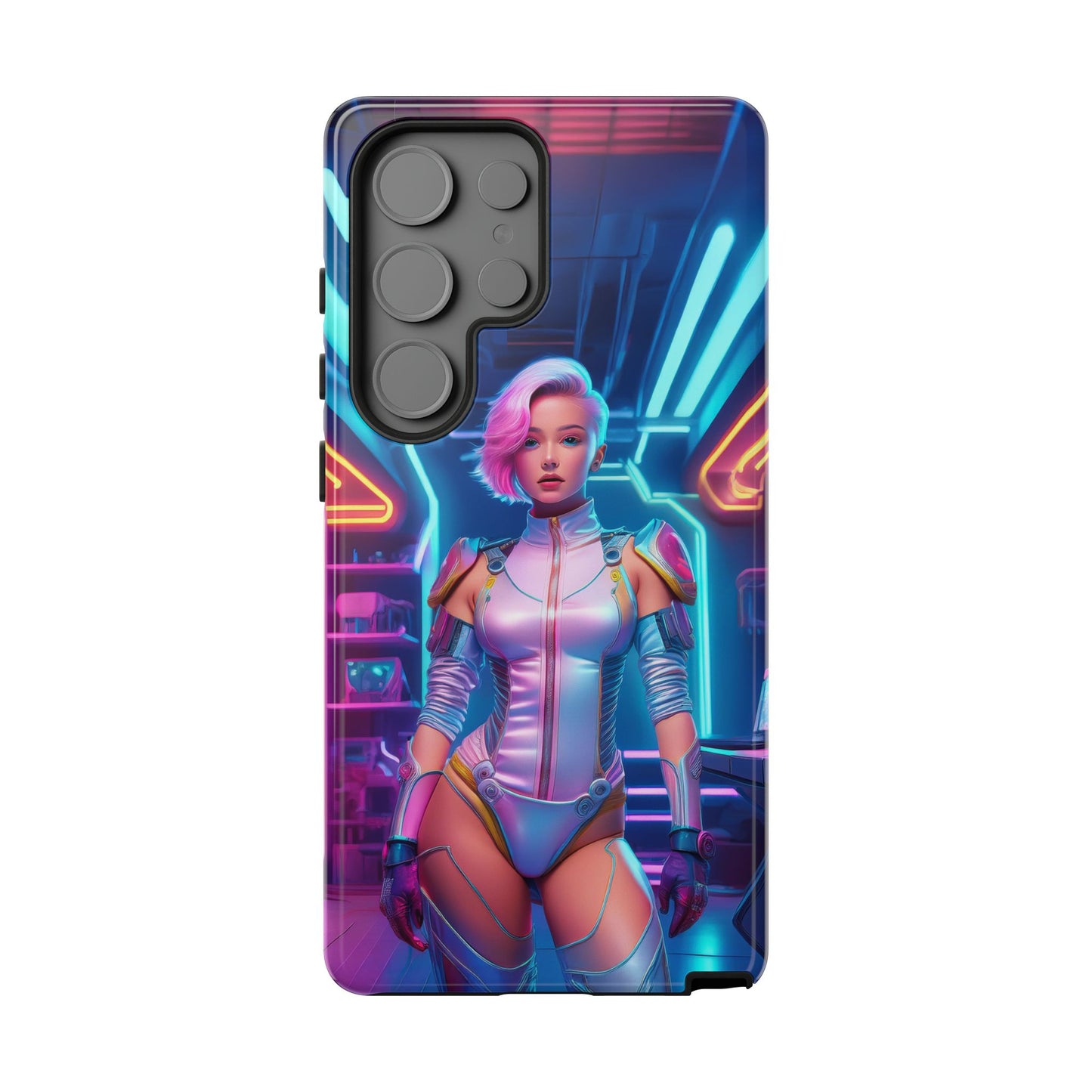 Futuristic Cyberpunk Female Cell Phone Case 002