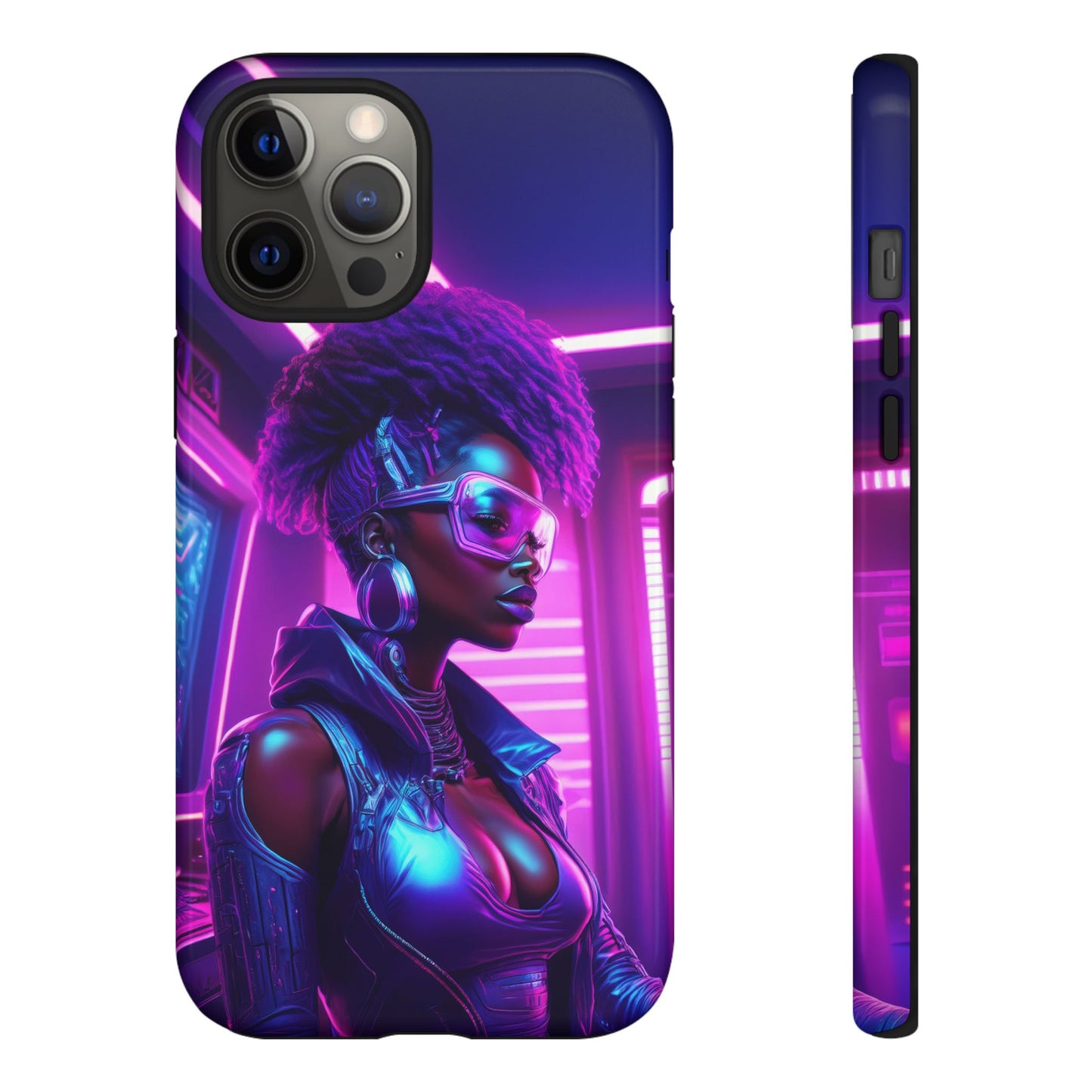 Futuristic Cyberpunk Female Cell Phone Case 004