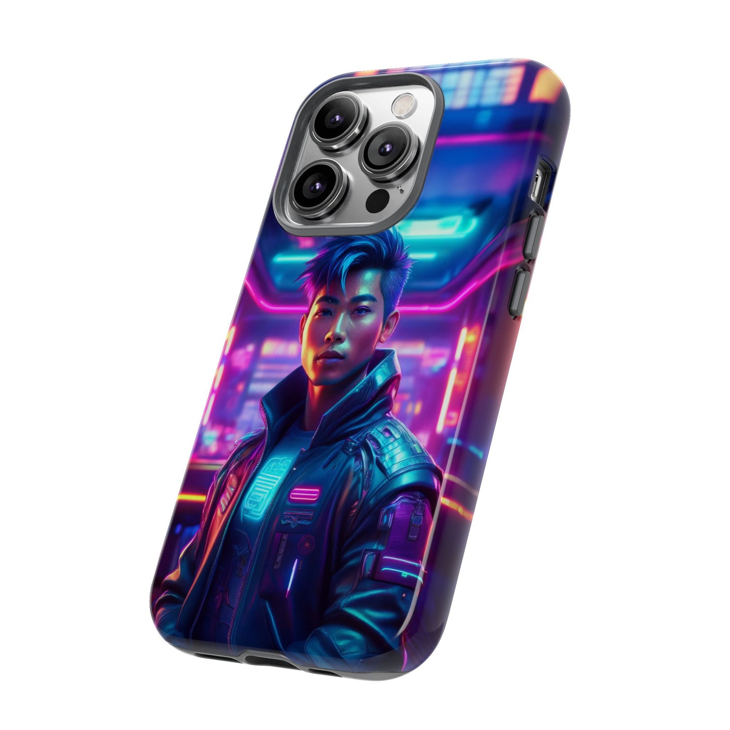 Futuristic Cyberpunk Male Cell Phone Case 012