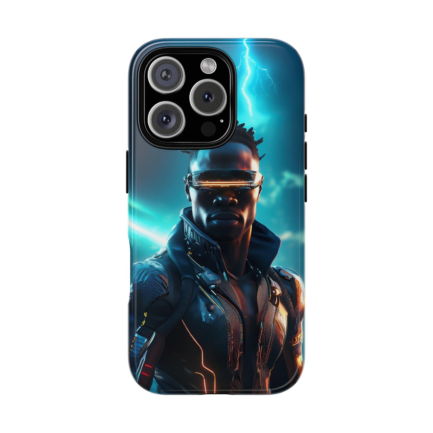 Futuristic Cyberpunk Male Cell Phone Case 014