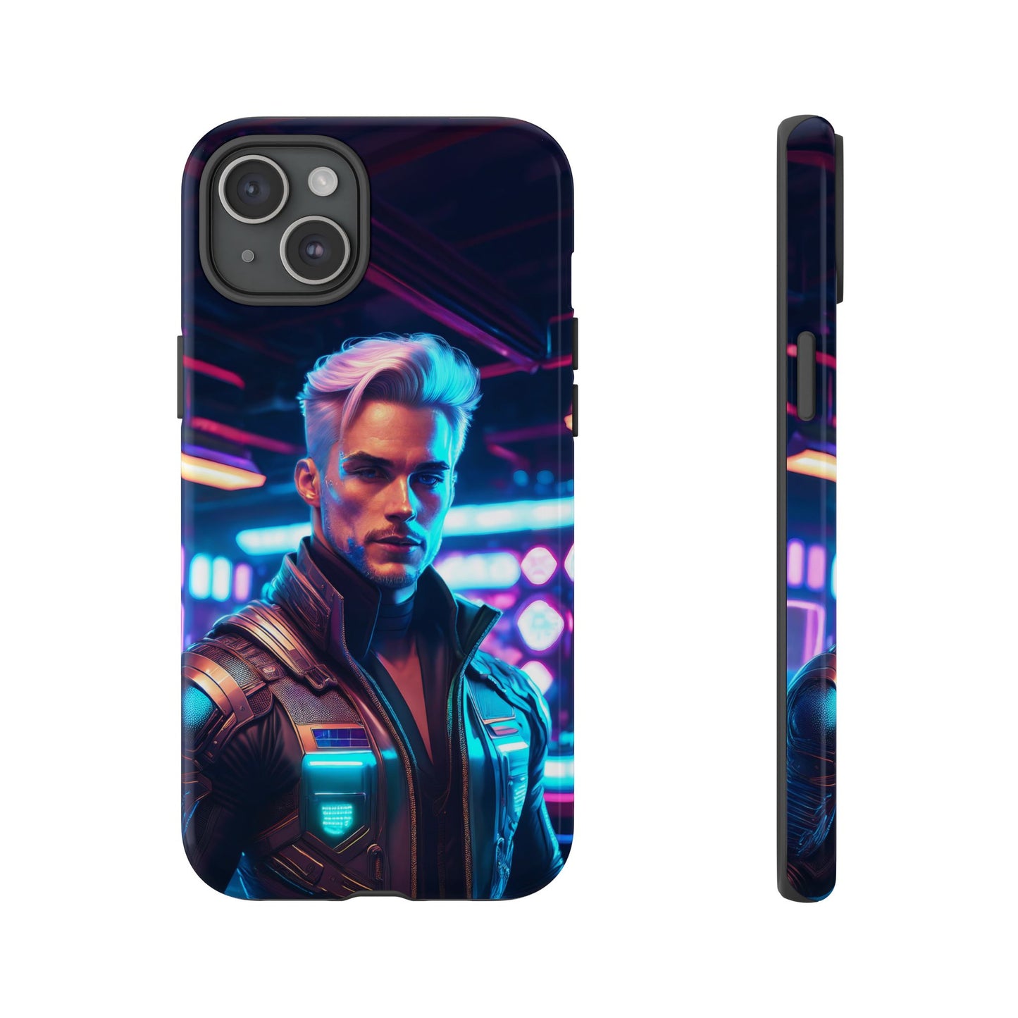 Futuristic Cyberpunk Male Cell Phone Case 008