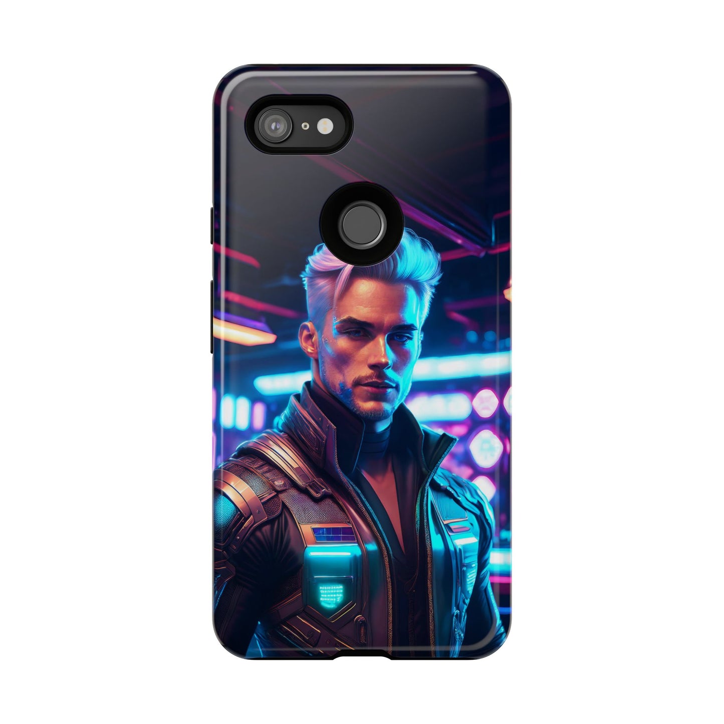 Futuristic Cyberpunk Male Cell Phone Case 008