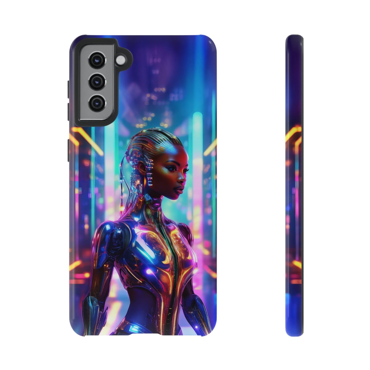 Futuristic Human Android Hybrid Cell Phone Case 018