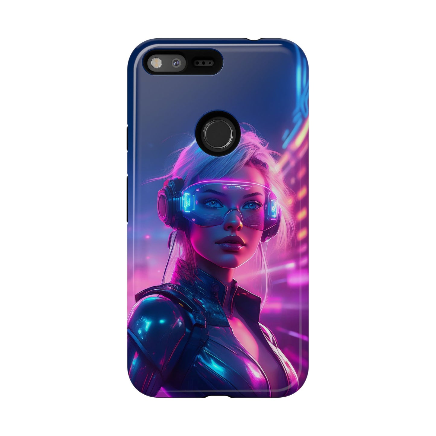 Futuristic Cyberpunk Female Cell Phone Case 029