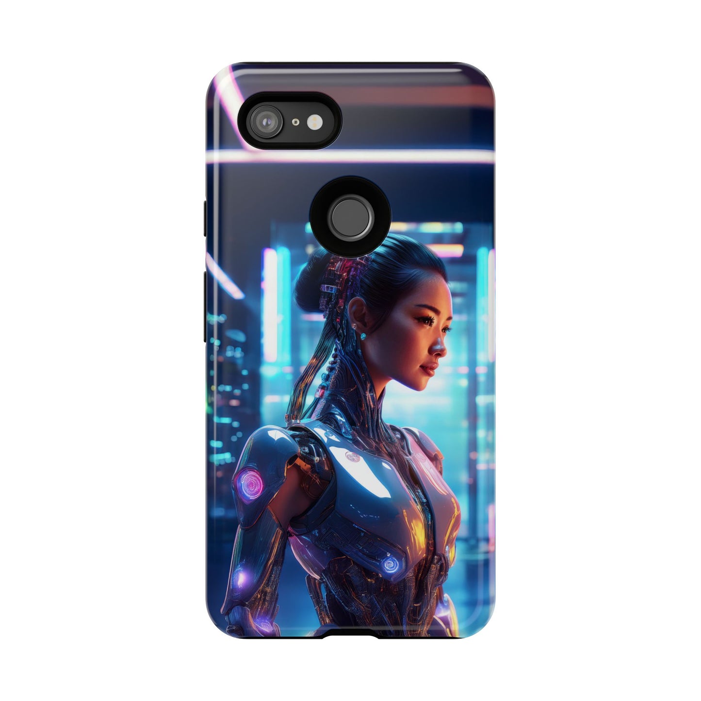 Futuristic Human Android Hybrid Cell Phone Case 013