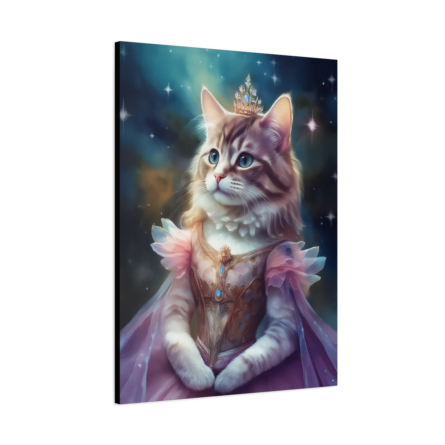 Meowgical Fairy Purrincess Canvas Art | Stretched Matte Wall Decor 005