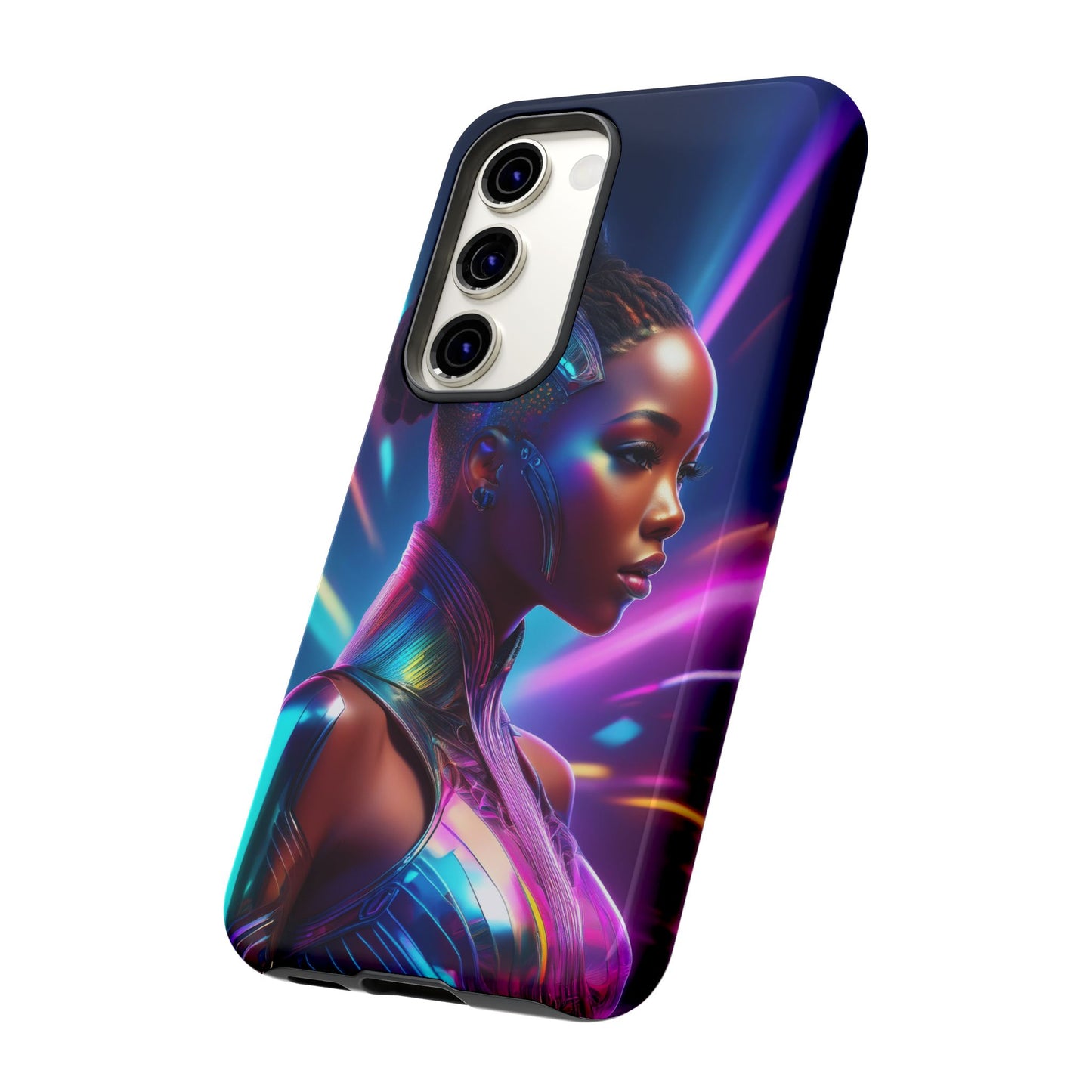 Futuristic Cyberpunk Female Cell Phone Case 014