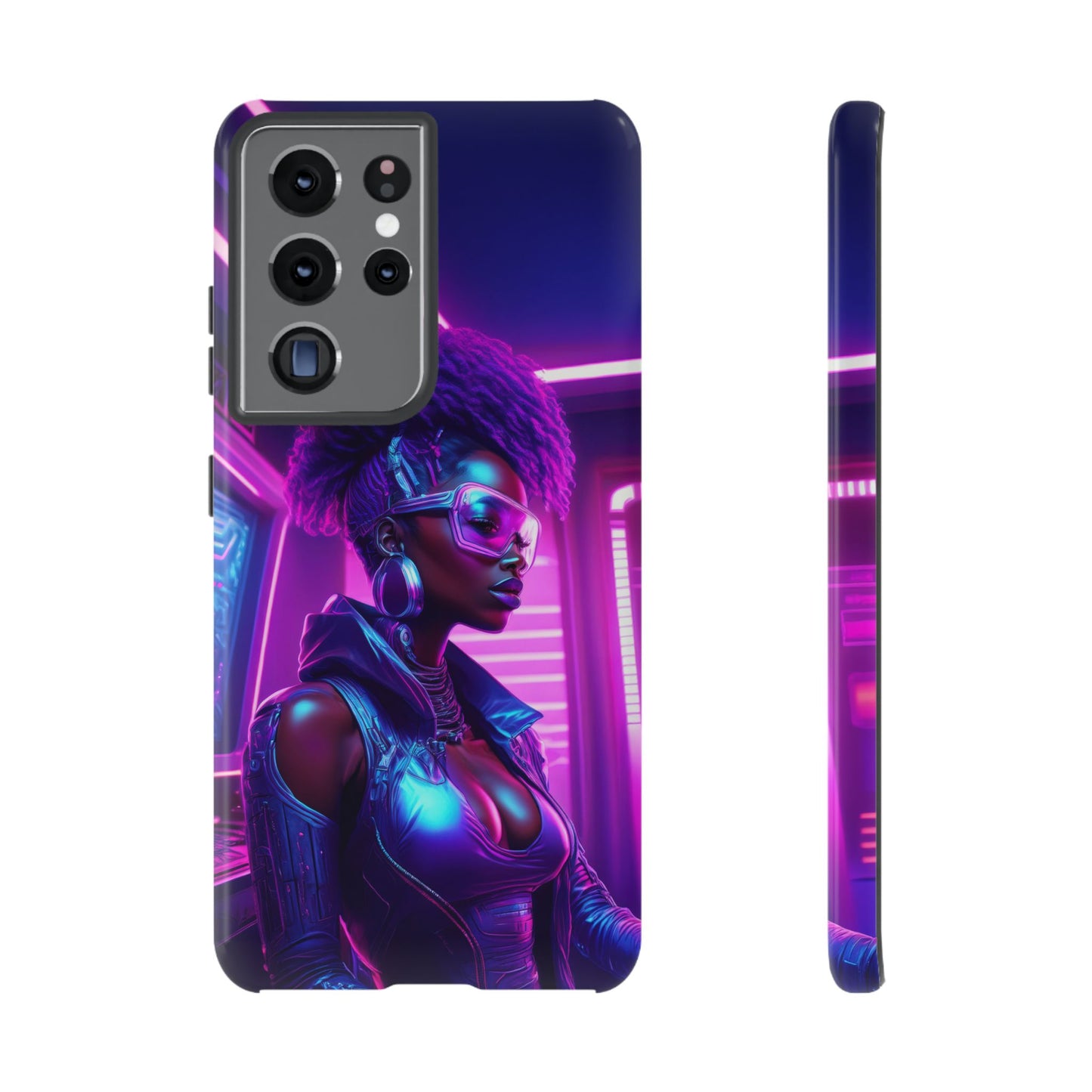 Futuristic Cyberpunk Female Cell Phone Case 004