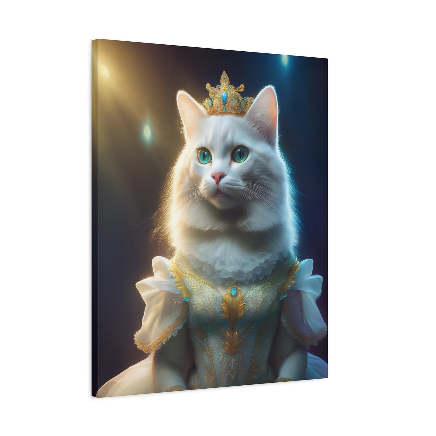 Meowgical Fairy Purrincess Canvas Art | Stretched Matte Wall Decor 004