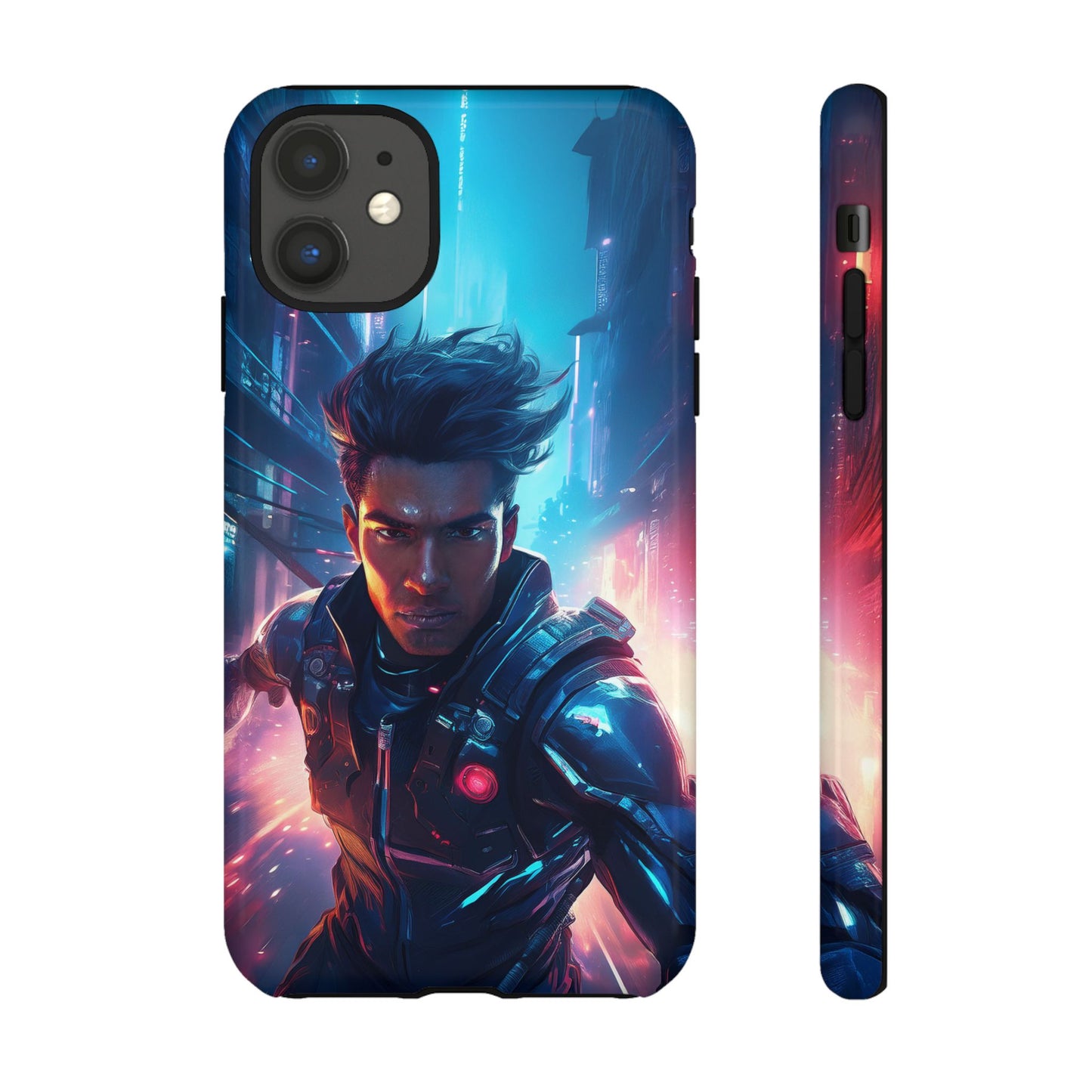 Futuristic Cyberpunk Male Cell Phone Case 017