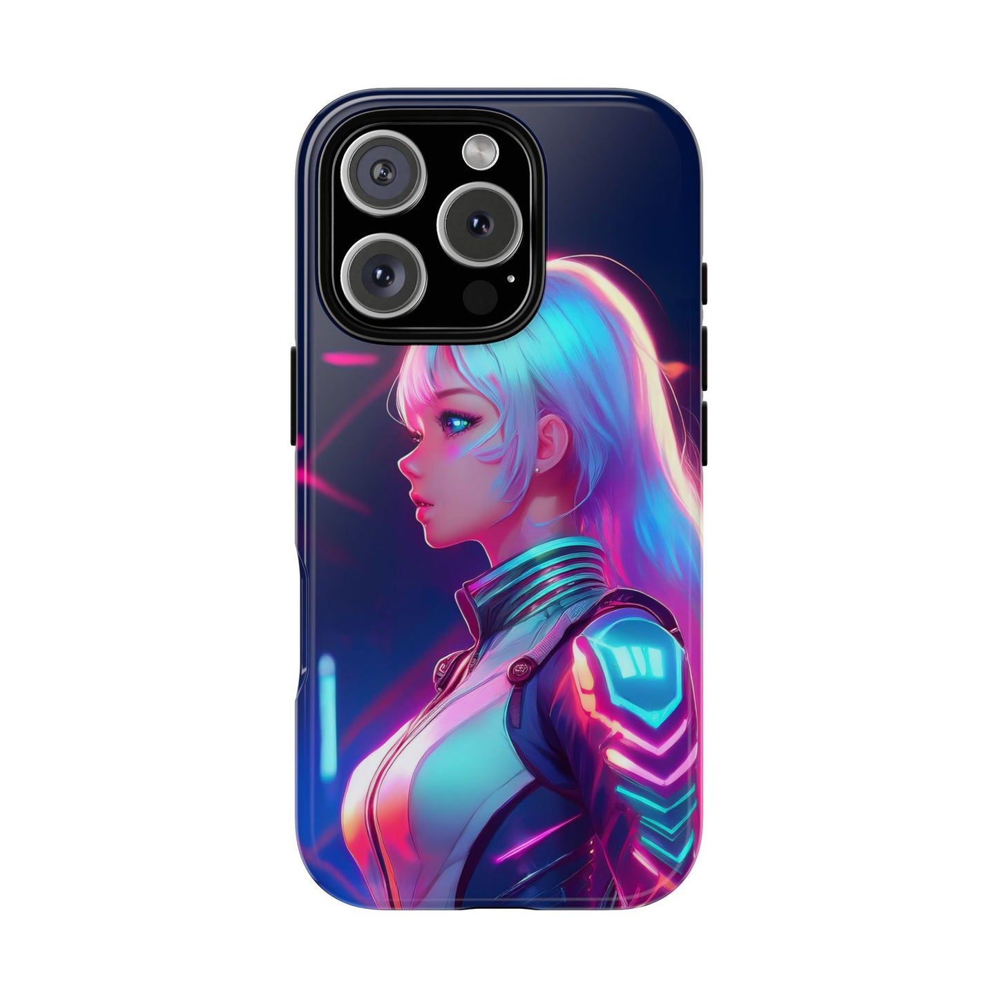 Futuristic Cyberpunk Female Cell Phone Case 009