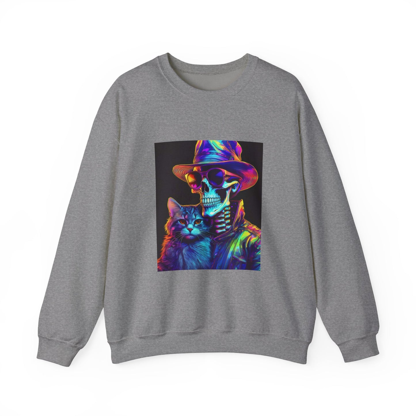 Cat with friend. Unisex Heavy Blend™ Crewneck Sweatshirt