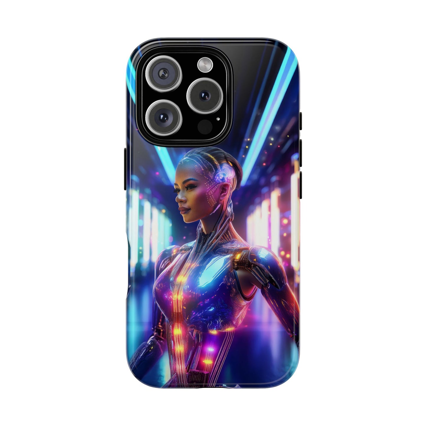 Futuristic Human Android Hybrid Cell Phone Case 010