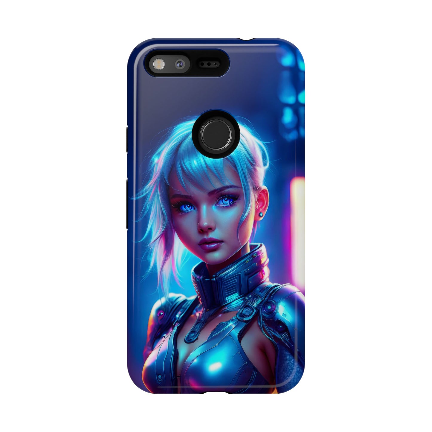 Futuristic Cyberpunk Female Cell Phone Case 013