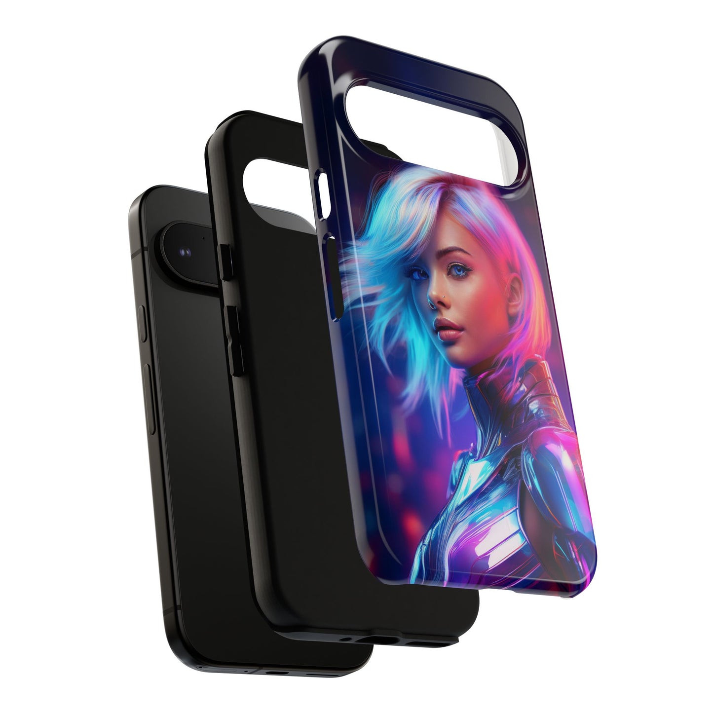 Futuristic Cyberpunk Female Cell Phone Case 028