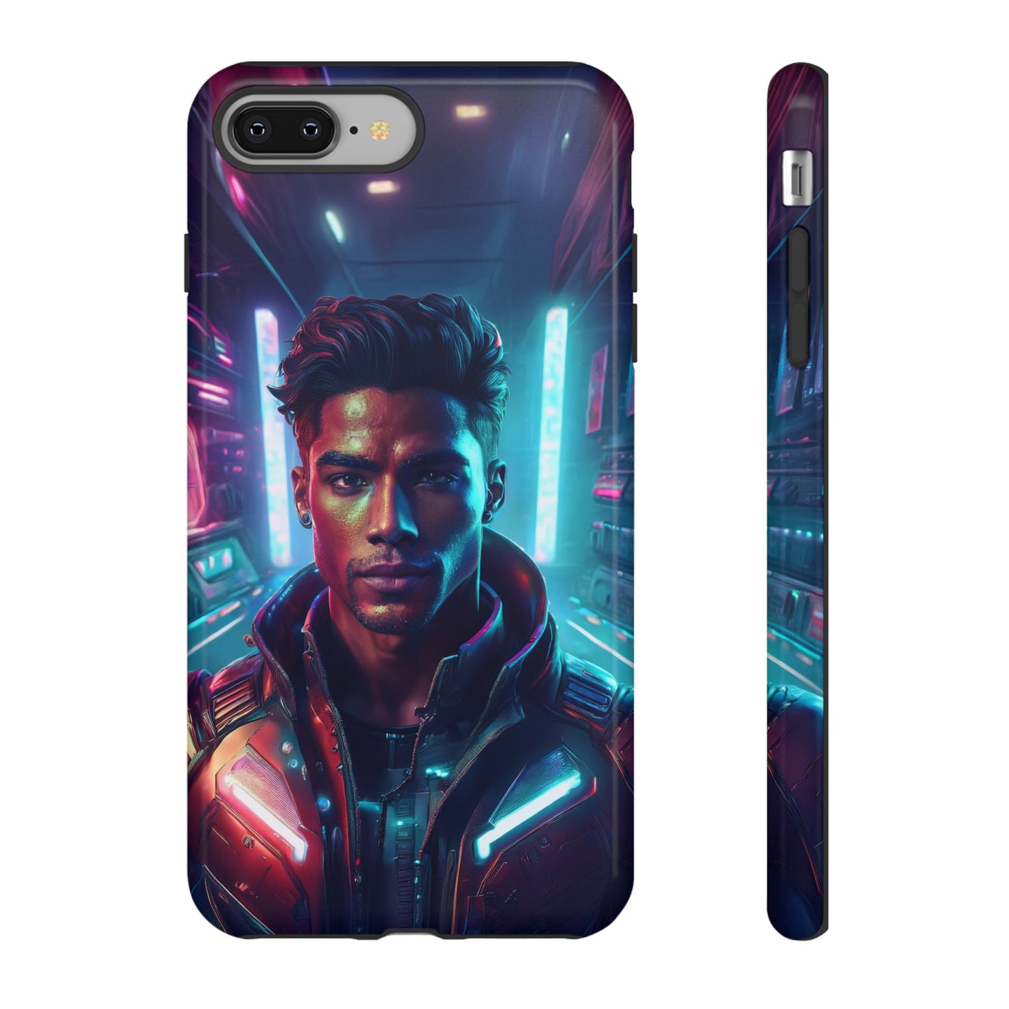 Futuristic Cyberpunk Male Cell Phone Case 007