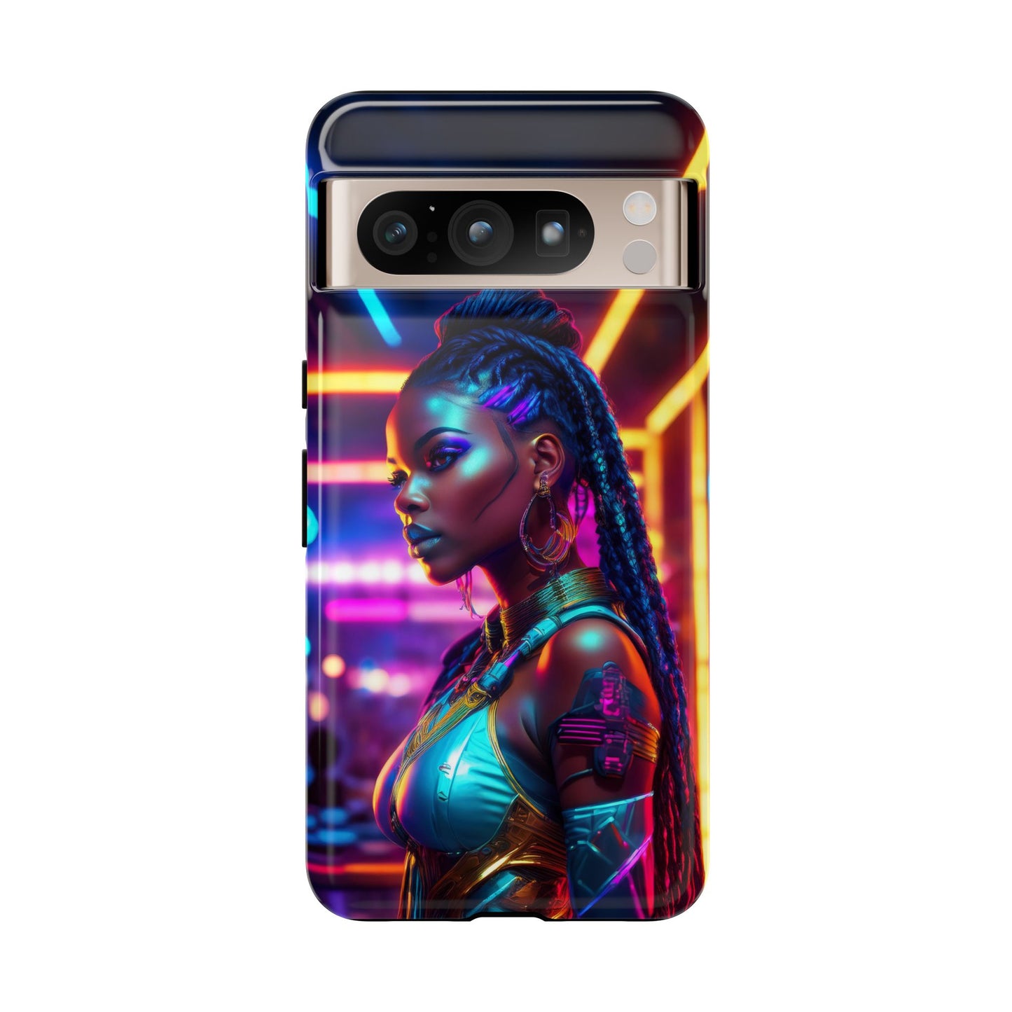 Futuristic Cyberpunk Female Cell Phone Case 006