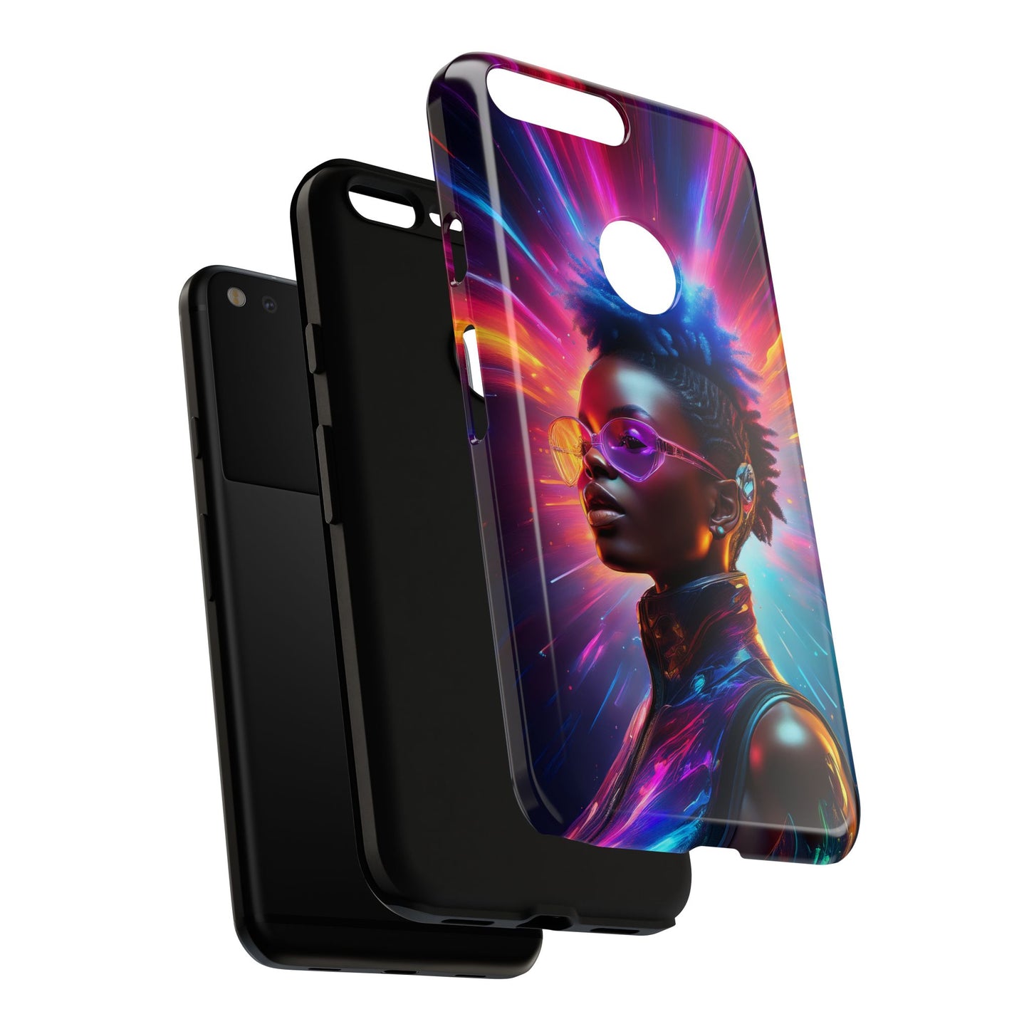 Futuristic Cyberpunk Female Cell Phone Case 026