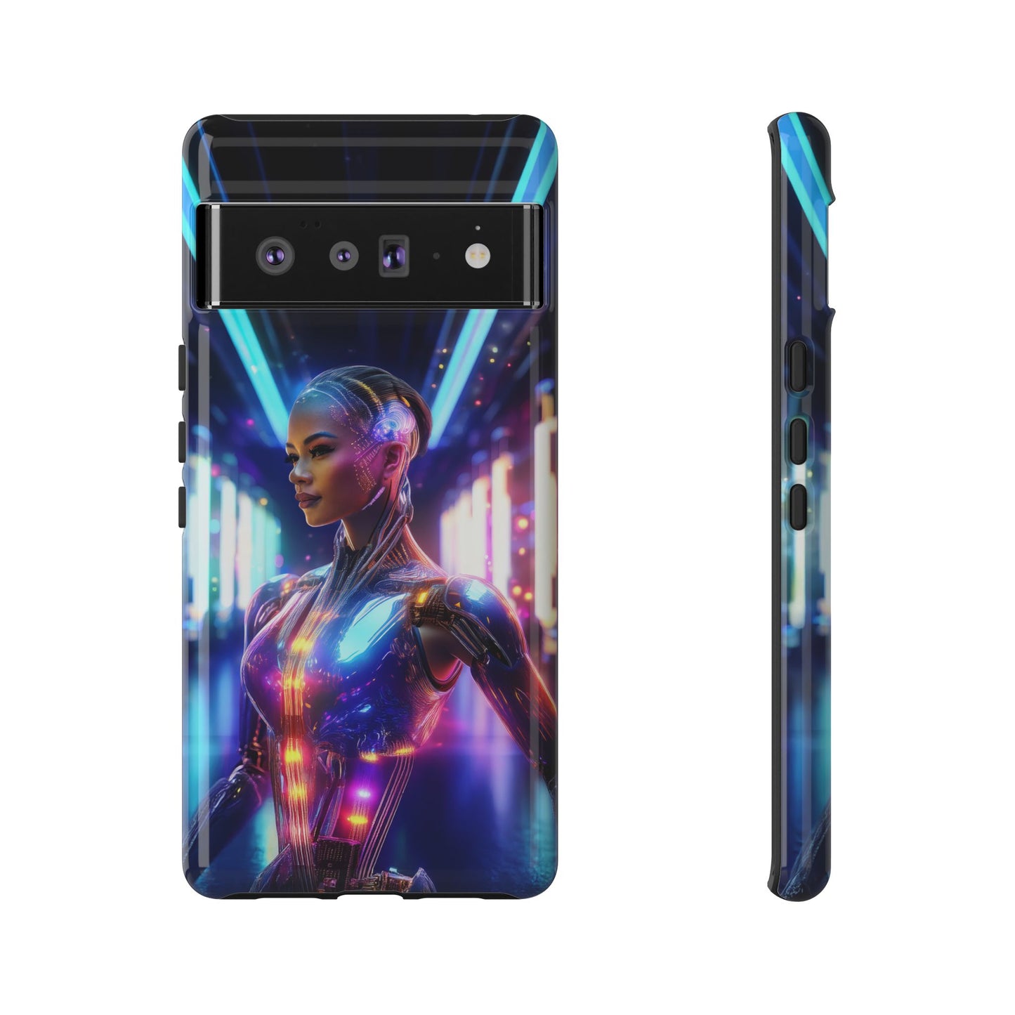 Futuristic Human Android Hybrid Cell Phone Case 010