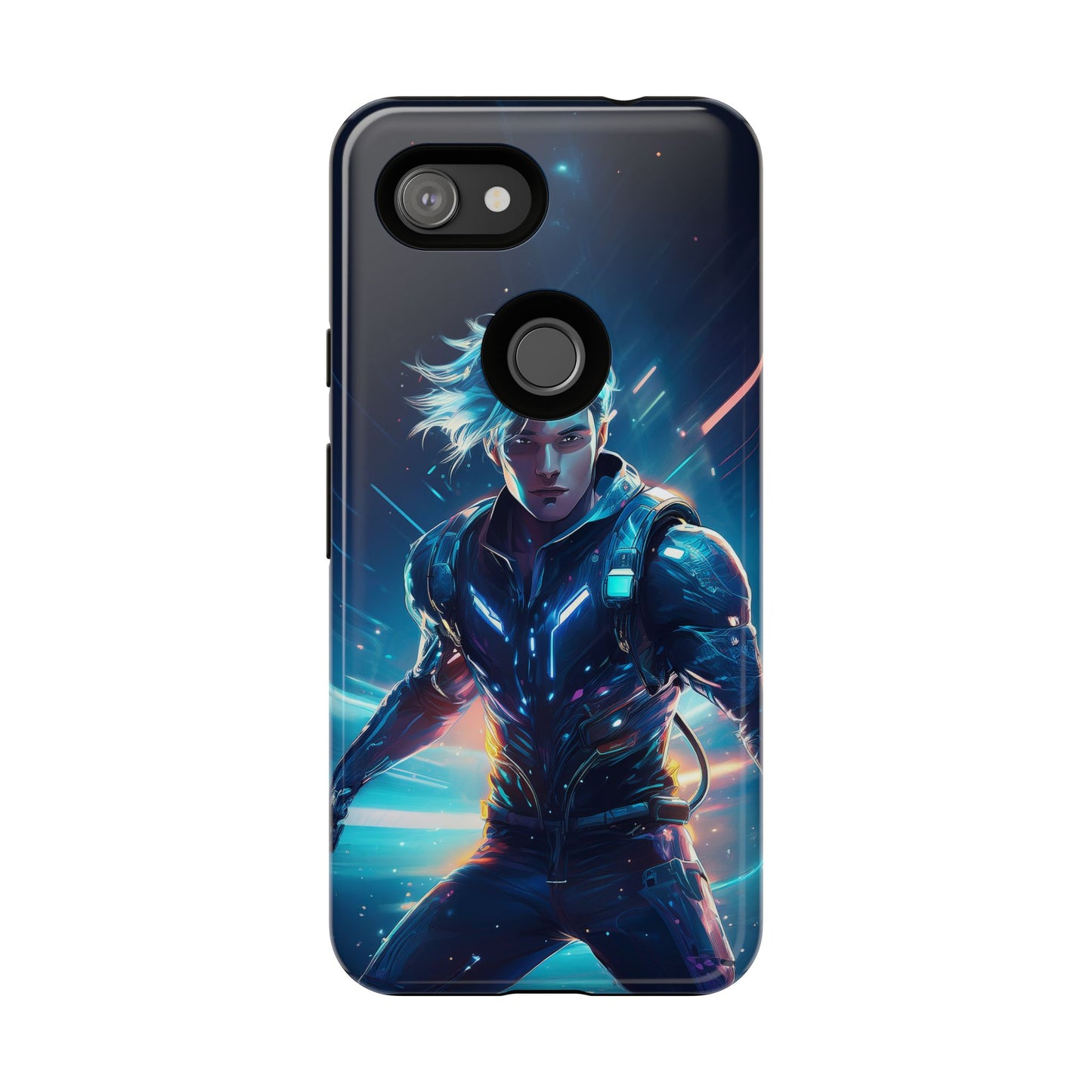 Futuristic Cyberpunk Male Cell Phone Case 024