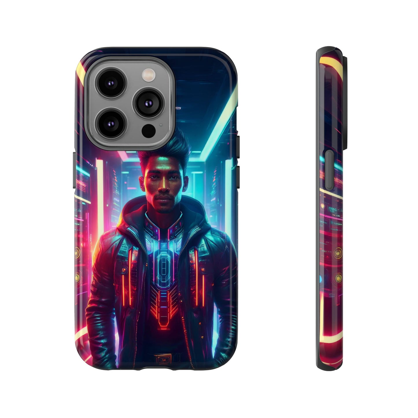 Futuristic Cyberpunk Male Cell Phone Case 001