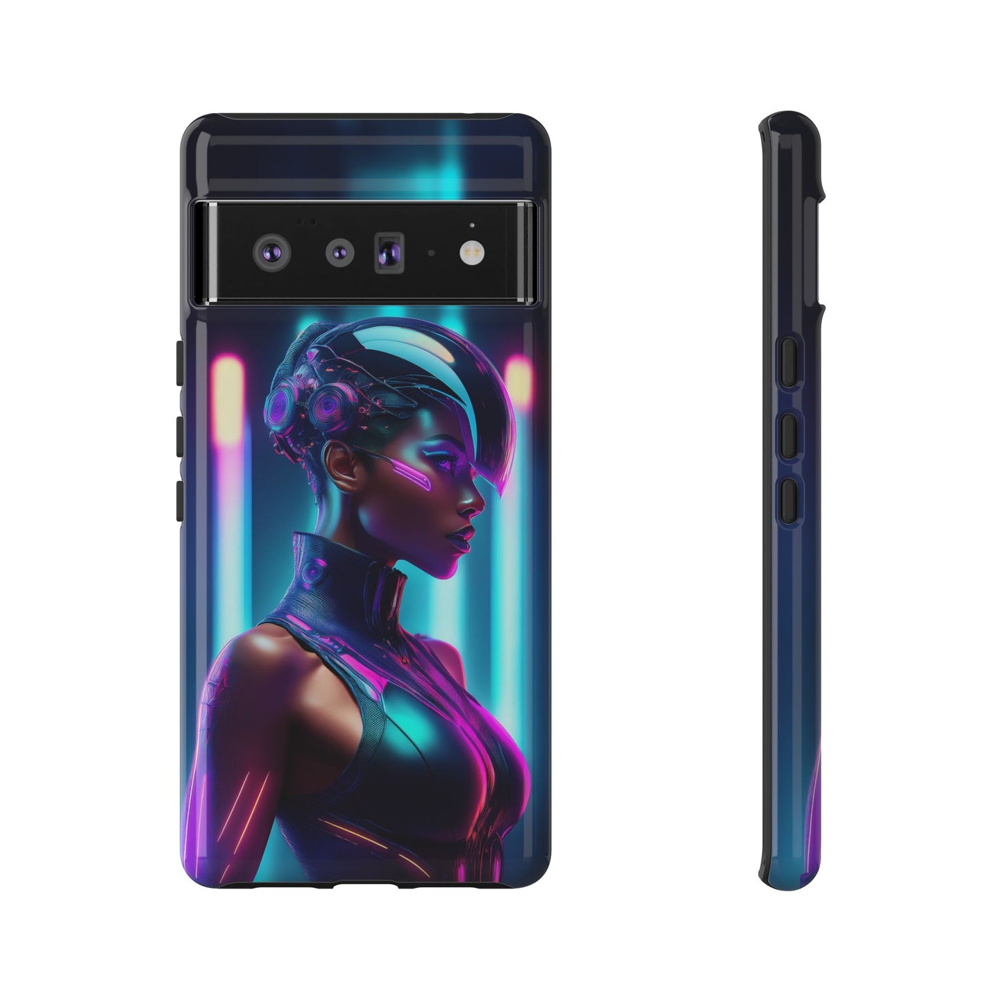 Futuristic Cyberpunk Female Cell Phone Case 021