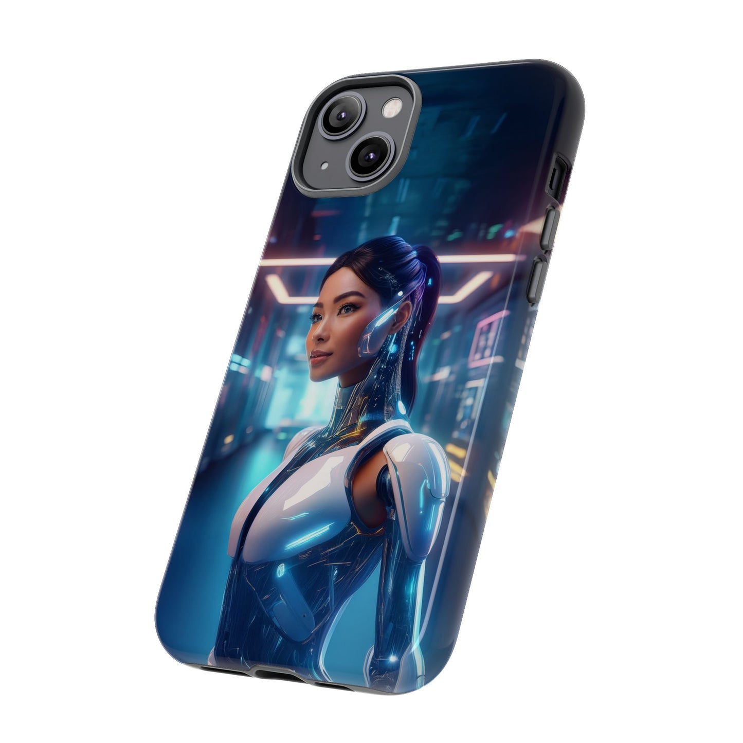 Futuristic Human Android Hybrid Cell Phone Case 005