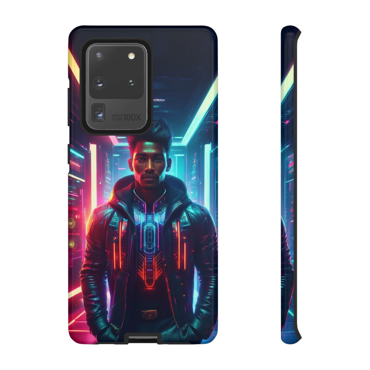 Futuristic Cyberpunk Male Cell Phone Case 001