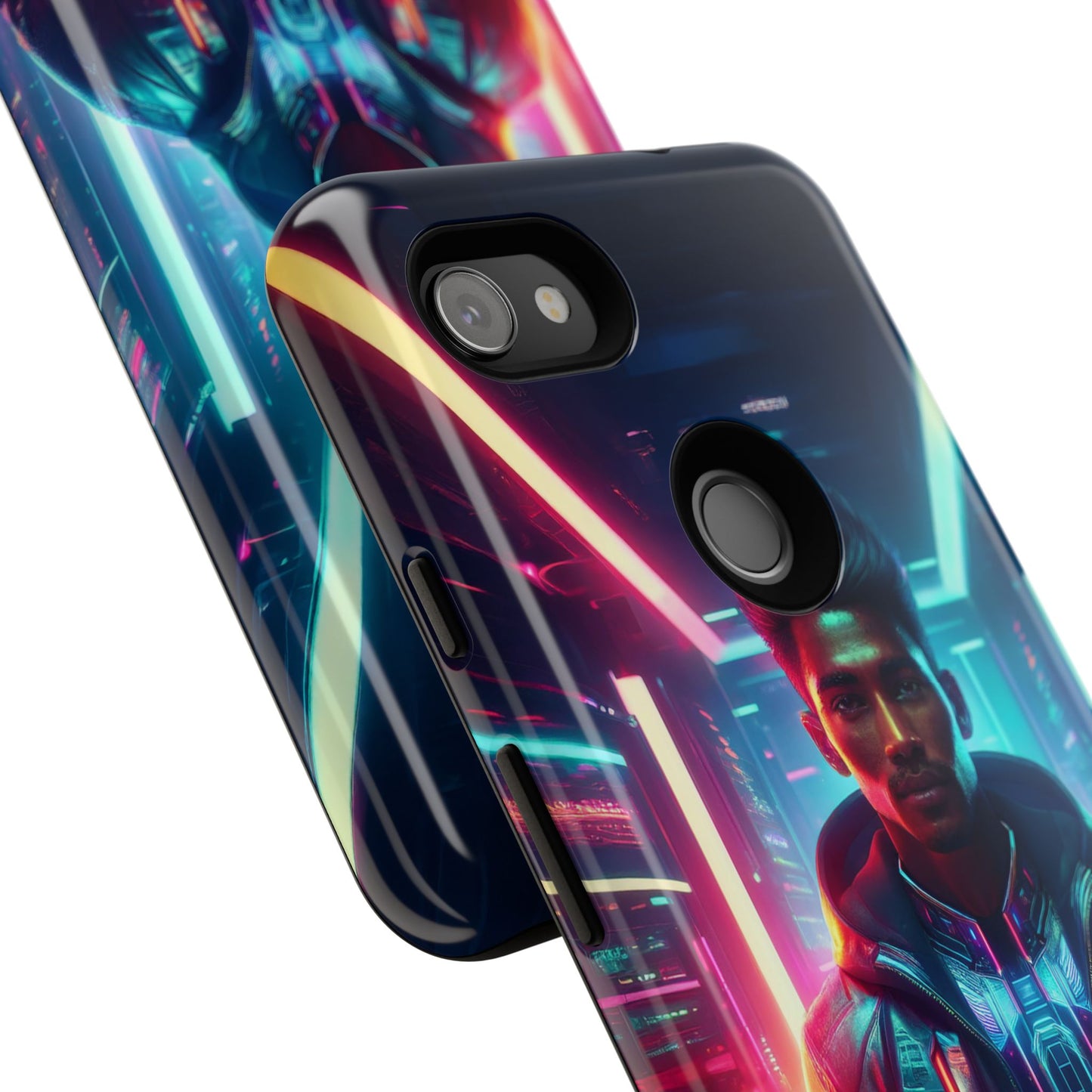 Futuristic Cyberpunk Male Cell Phone Case 001