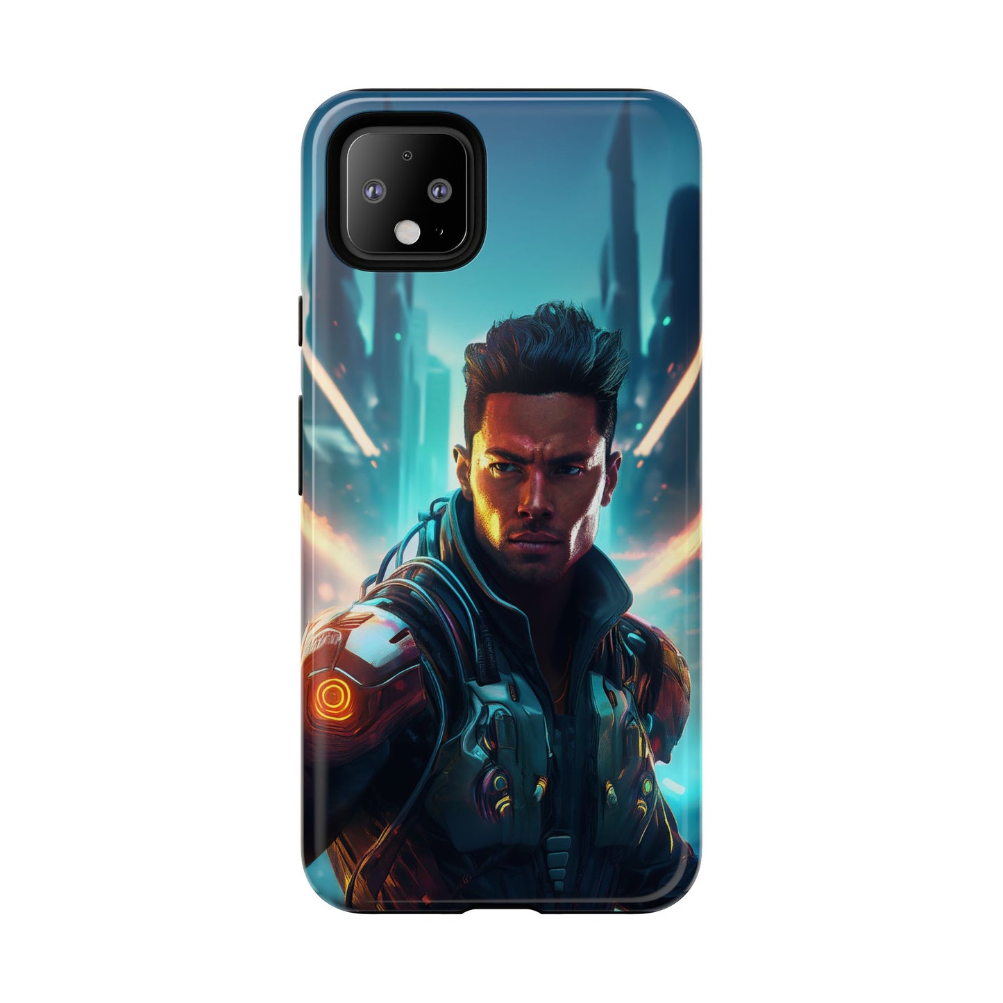 Futuristic Cyberpunk Male Cell Phone Case 015