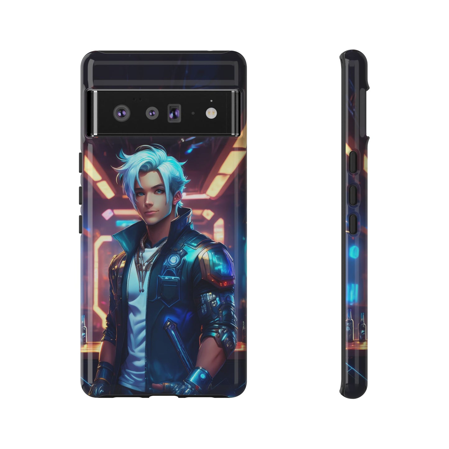 Futuristic Cyberpunk Male Cell Phone Case 009