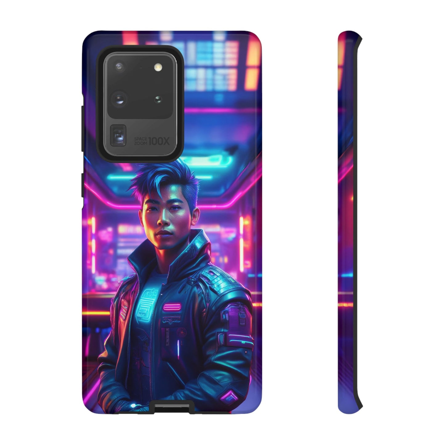 Futuristic Cyberpunk Male Cell Phone Case 012