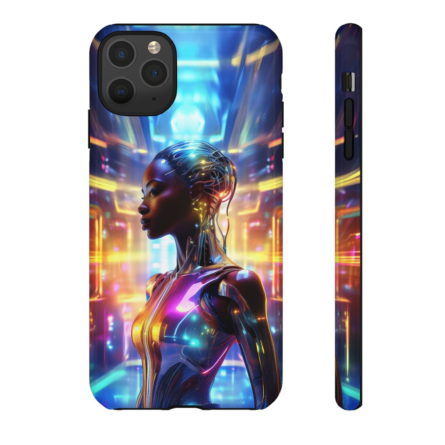 Futuristic Human Android Hybrid Cell Phone Case 011