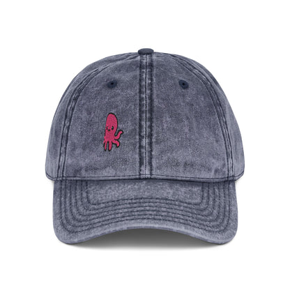 Cute Octopus Vintage Hat – Embroidered Kawaii Sea Creature Hat for Ocean Lovers and Tentacle Fans