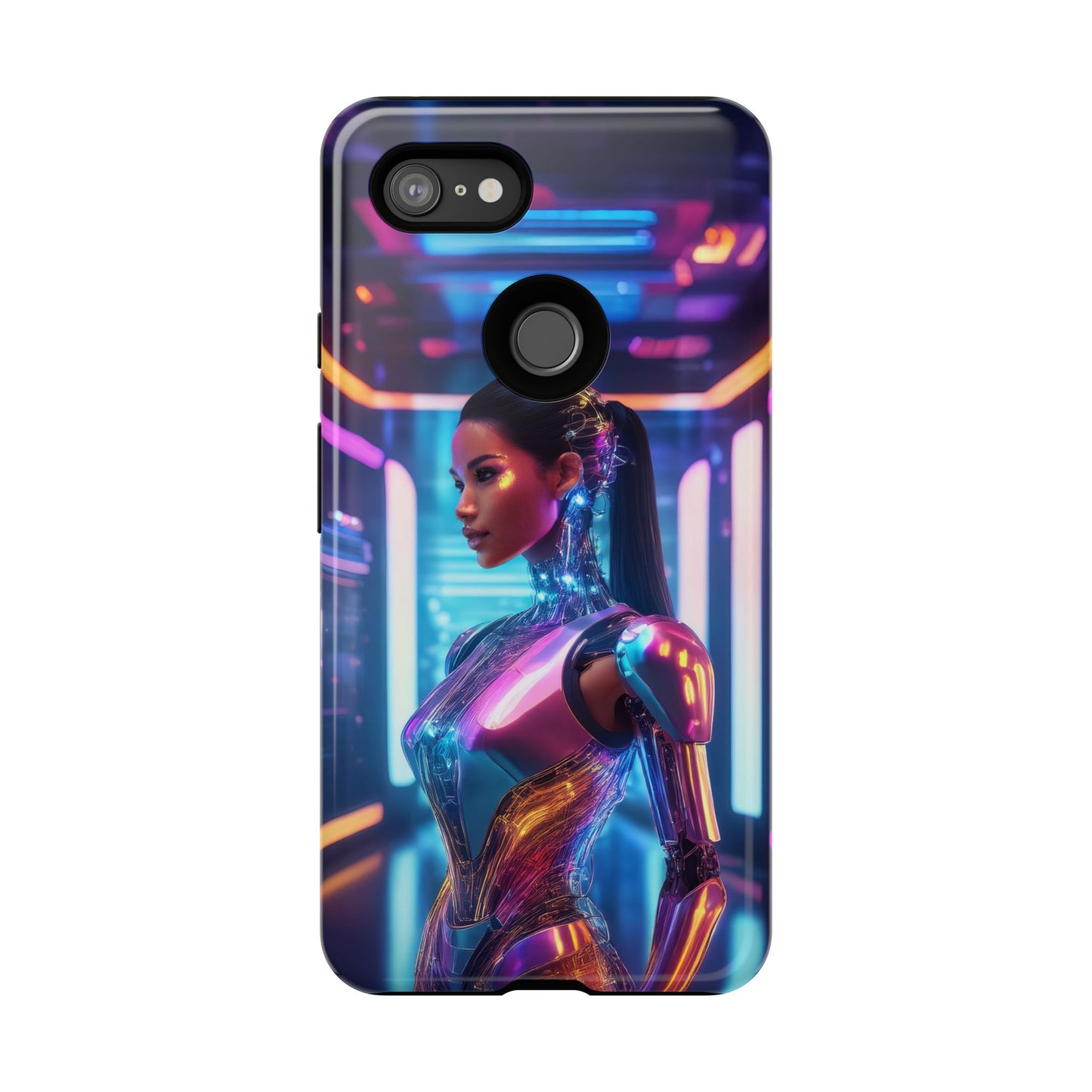 Futuristic Human Android Hybrid Cell Phone Case 016