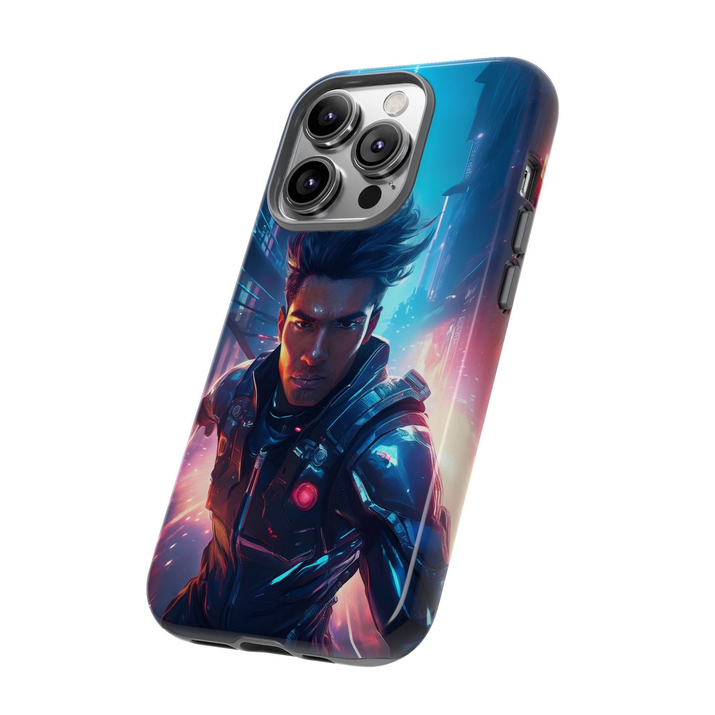 Futuristic Cyberpunk Male Cell Phone Case 017