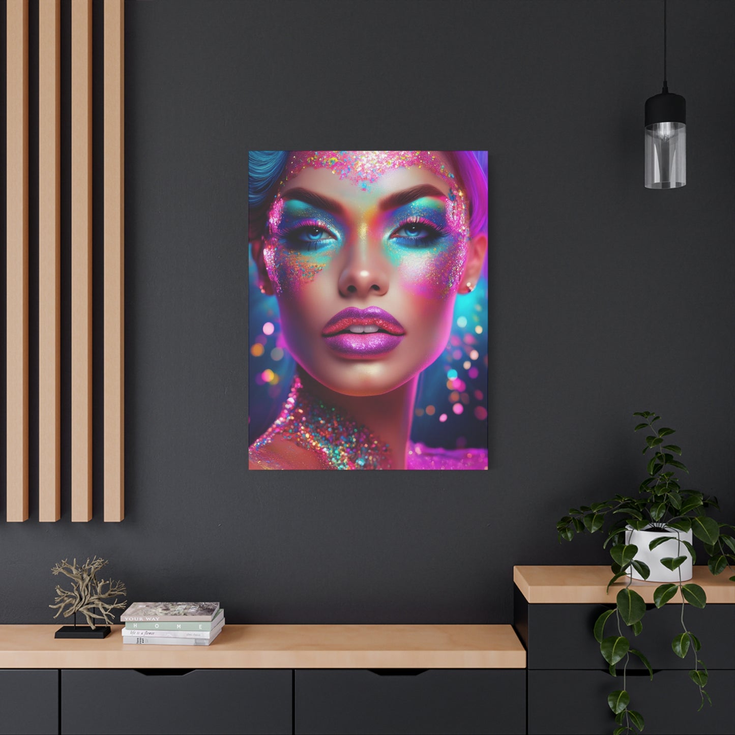 Glitter Love 008- Canvas Print – Vibrant Wall Decor