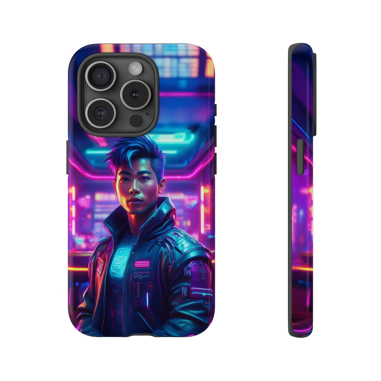 Futuristic Cyberpunk Male Cell Phone Case 012