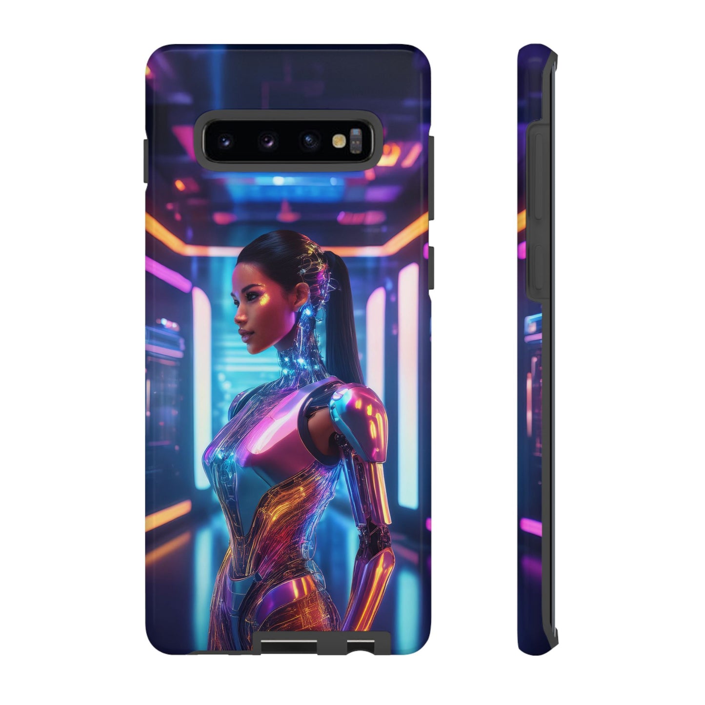 Futuristic Human Android Hybrid Cell Phone Case 016