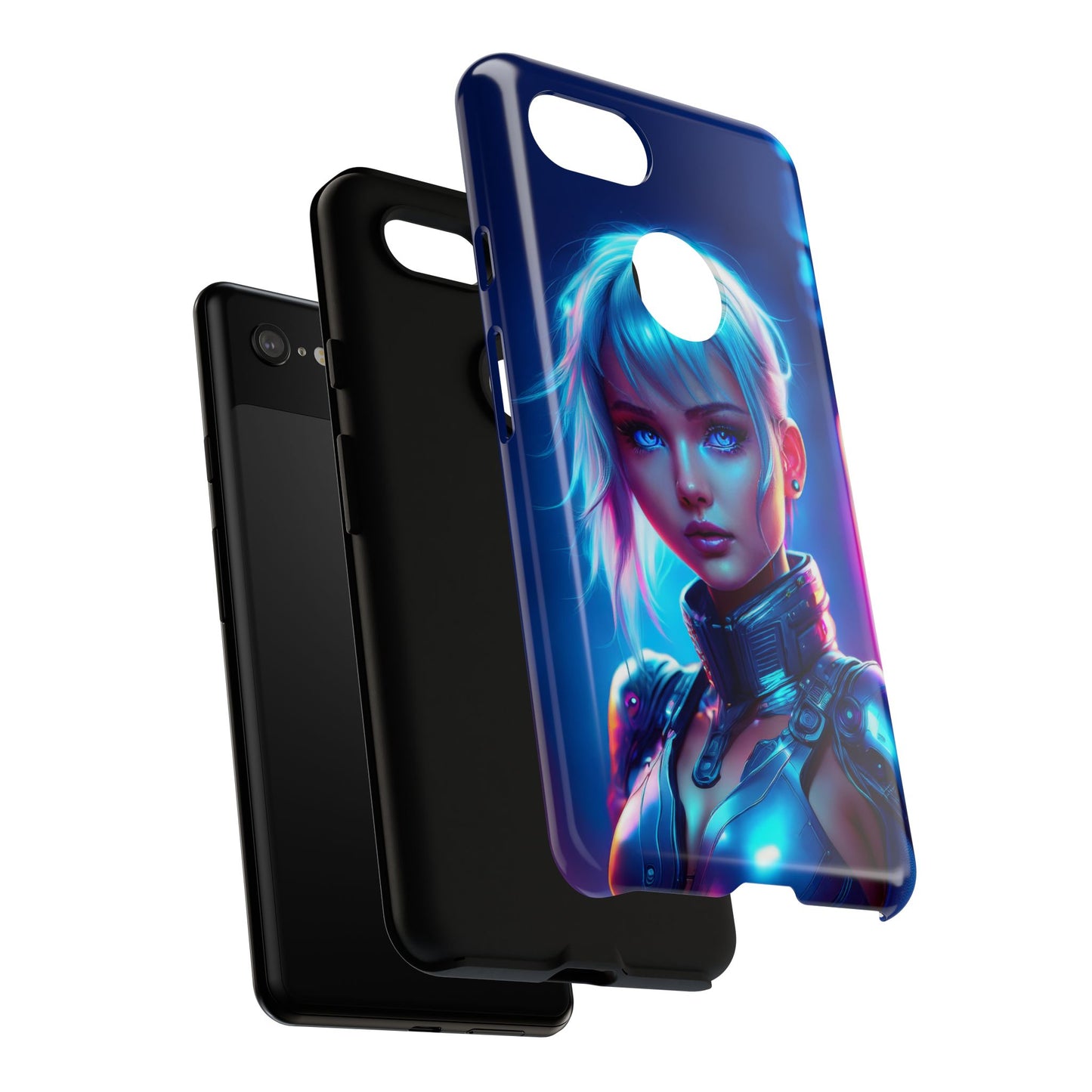 Futuristic Cyberpunk Female Cell Phone Case 013