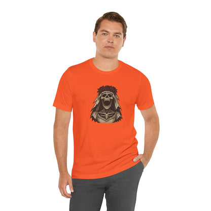 Screaming Skeleton Bride Halloween Shirt – Gothic Undead Bride Graphic Tee for Spooky Season Horror Fans